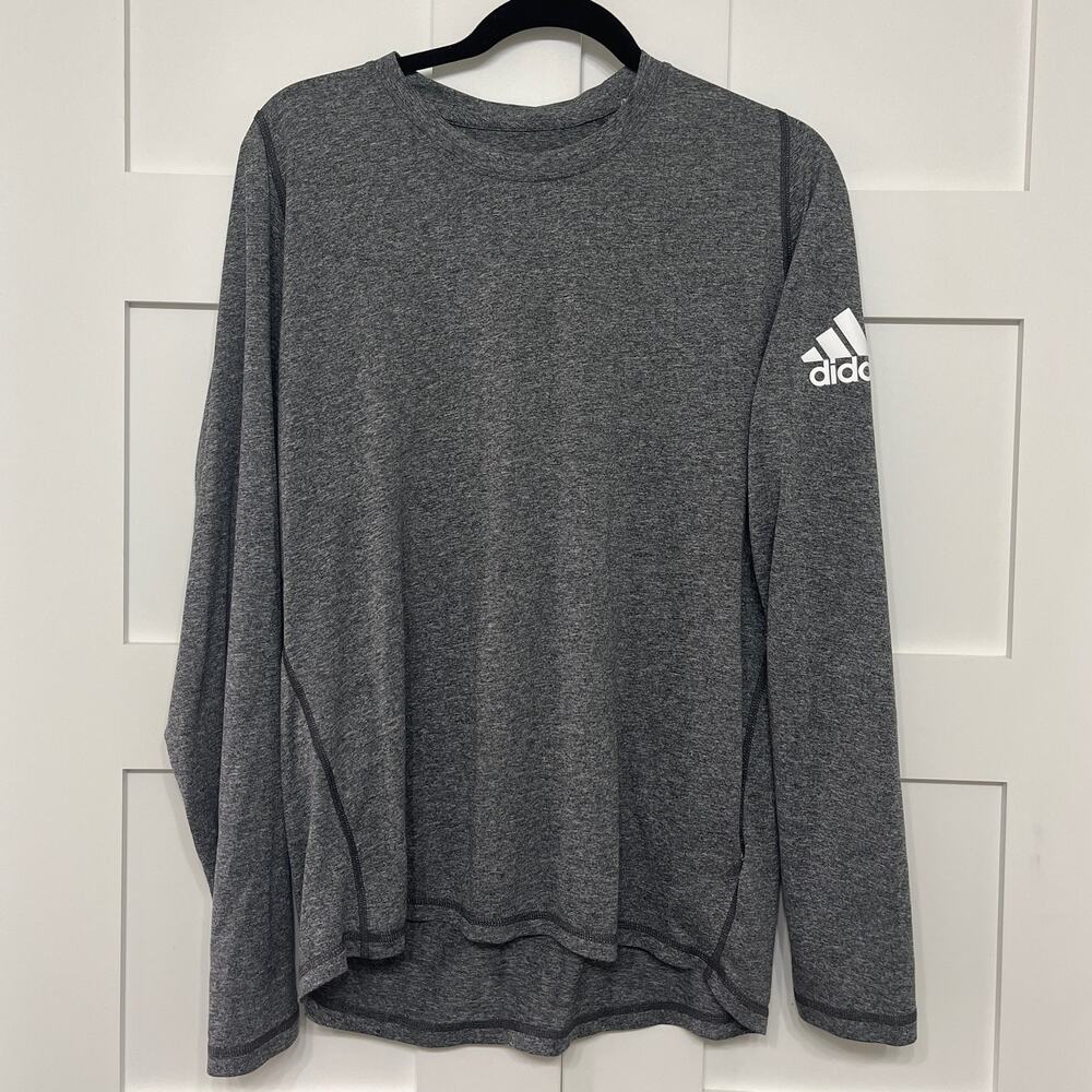 adidas Mens Freelift Solid Badge of Sport Tee Crewneck Athletic Fit Size 10/18